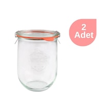 Weck 1062 Ml Lale Cam Kavanoz Seti 2 Adet