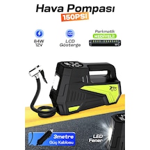 7go 7a7 Turbo Boost 150 Psı Araç Hava Pompası 12v Çakmaklık Girişli Dijital Lastik Şişirme Kompresörü 0 - 150 Psı 0 - 10 Bar