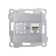 Mutlusan Rita Mekanizmalı Tuş Data Prizi 1 Rj45 Cat6 İnox