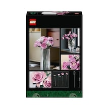Pembe Gül Buketi 10374 - Yetişkinler İçin Tomurcuk Ve Açmış Olarak 12 Pembe Gül İle 4 Bahar Yıldızı Çiçeği İçeren Sevgililer Günü'ne Özel Dekoratif Model Yapım Seti 789 Parça 20beyazcipso
