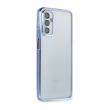 Samsung Galaxy M23 Uyumlu Kılıf Lensli Silikon - Açık Mavi