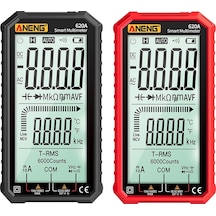 Butu Aneng 620a Tam Ekran Akıllı Dijital Multimetre Kırmızı