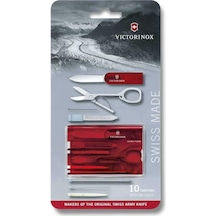 Victorinox Kamp Vt 0.7100.tb1 Swısscard Şeff Kırmızı Blisterli Çok Renkli