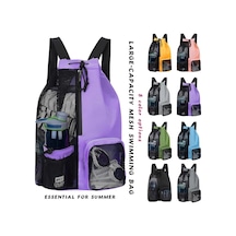 Fochsia Yeşil Katlanır Kuru Islak Spor Sırt Çantası Koşu Plaj Çantası Yeşil