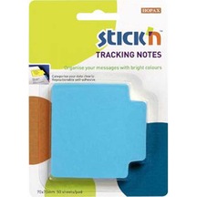Hopax Stıckn Yapışkanlı Not Kağıdı Trackıng 50 Yp 70x70 Fosforlu Mavi 21479