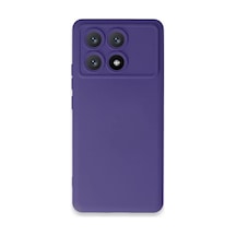 Xiaomi Poco X6 Pro Uyumlu Kılıf Nano İçi Kadife Silikon - Mor