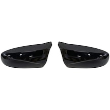 Parlak Siyah-2 Adet Mükemmel Facelifted Yan Kanat Modifiye Bmw X5 E70 X6 E71 2008-2013 Ayna Kapağı Kapakları Parlak Siyah Karbon Fiber Desen