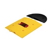 İleri Trafik Flaşörlü Hız Kesici Yol Kasisi 50 x 50 CM Siyah - 11938 SL SYH