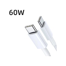 Snapbuy100w Usb C Hızlı Şarj Kablosu Iphone Uyumlu 15 Xiaomi Redmi Note 12 Samsung S23 Ultra İçinwhıte0.75 M