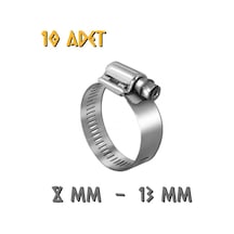Made Ayarlanabilir Hortum Kelepçesi - 8-13 Mm. - 10 Adet 8 x 13