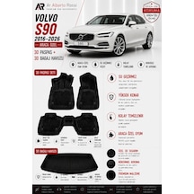 Volvo S90 2016-2026 Araca Özel 3d Paspas + 3d Bagaj Havuzu