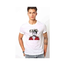Ezhel Baskılı Beyaz Erkek Tshirt