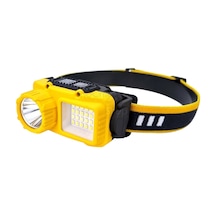 Ayt Powermaster S02 Sarı 10 Watt Sensörlü 1 Led 24 Smd Led 11 Işık Modlu Kamp Kafa Lambası Feneri