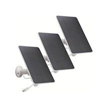 Xuweiwei Taşınabilir Güneş Şarj Paneli Kiti 3 Parça Beyaz Dış Mekan Kamera Fan Usb Type C Uyumlu