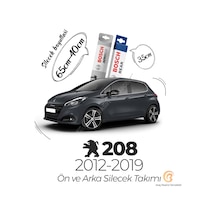 Peugeot 208 Ön Arka Silecek Seti 2012-2019 Bosch Aeroeco