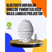 Hubrendy Tekno Yüksek Çözünürlüklü Led Galaksi Projektör + 19 Sesli Uyku Makinesi AÇIK GRİ KAHVE KARIŞIMI