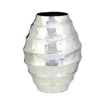 Vitale Dalgalı Vazo Silver 24x31 Cm Ak.ja0136
