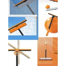 360 Pencere Temizleyici 3 Lü Set Mop Ve Çekpas Pratik Ve Hızlı Cam Temizleme Aracı