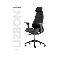 Lizbon Ergonomik Çalışma Koltuğu Siyah