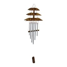 Bambu Metal Çanlı Rüzgar Çanı Çok Renkli