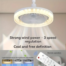 Xuweiwei Xbate 10 İnç E26 E27 Akıllı Soket Fan Işığı Bej Kristal E27 Uzaktan Kumandalı 17 Mod 3 Renk 3 Hız Evrensel Bağlantı Aromaterapi