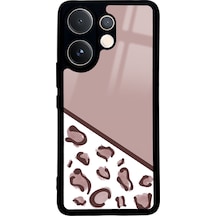Vivo V60 Kahve Leopar Tasarımlı Glossy Telefon Kılıfı Çok Renkli