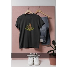 Oversize Elvenar Building Tribal Wars 2 Innogames Tasarımlı Unisex T-shirt Siyah