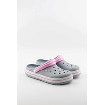 Akınalbella Akınal Bella Unisex Sabo Terlik Hastane Terliği Buz Gri Pembe