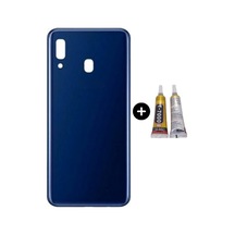 Samsung A20 Sm-a205f Uyumlu Arka Pil Kapağı Mavi + B7000 Çok Renkli