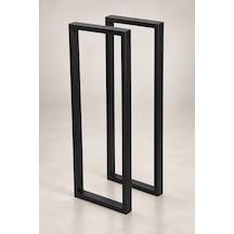 Metal Bar Masası Dresuar Konsol Çok Amaçlı Masa Ayağı 2 Adet Ayak 87 Cm Mobilya Ayağı Black