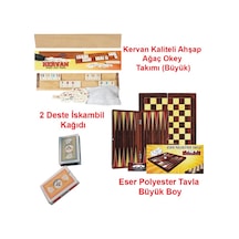 Özel Oyun Seti Okey Takımı + Tavla + Iskambil
