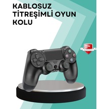 Kablosuz Ps4 Oyun Kolu Çift Titreşimli Motor Uzun Pil Ömrü Ve Hassas Kontrol