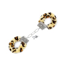 Zaga Oyun Peluşlu Metal Fantezi Kelepçe Leopar Çok Renkli
