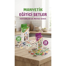 Eğitici Manyetik Hayvan Ve Sebze Meyve Seti 56 Parça Magnet