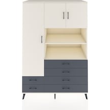 Kronos Dolap 8 Raflı 6 Çekmeceli 3 Kapaklı 132x59x195 Aytaşı-aytaşı/antrasit Aytası/antrasıt