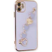 Newface - 3 - İphone 11 Kılıf Esila Silikon - Edntrend - - Lila