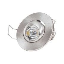 Ack 1w Beyaz Led Spot Armatür Saten Kasa Beyaz