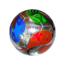 Avessa Ft-2100 Futbol Topu 5 No Gümüş Renk Çok Renkli