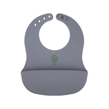Been Silicone Baby Bib - Silikon Mama Önlüğü, Gri