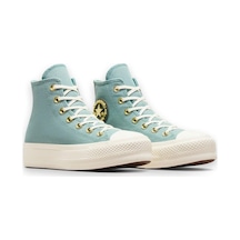 Converse A11495c Chuck Taylor All Star Lift Sneakers Açık Yeşil Unisex Spor Ayakkabı-6382 A11495c-423-vernal Pool/egret/true Nature