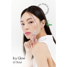 Muzigae Mansion Uzun Süre Parlak Görünüm Sunan Lip Gloss Icy Glow 01 Petal 01 Petal