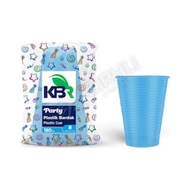 3 Adet Kbr Party Plastik Bardak Mavi 8'li