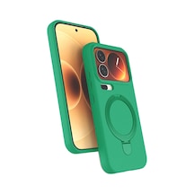 Xiaomi Mi 17 Pro Regal Magsafe Standlı Kapak - Yeşil 0