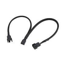 5025 Fan Çoklayıcı 2 Port Y Pwm 4 Pin Splitter Çoklayıcı Switch Kablosu