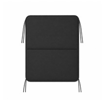 Microcase İple Sabitlemeli Katlanabilir Kamp Sandalyesi Minderi Piknik Outdoor Balıkçılık 40x40 Cm Al5564 Siyah