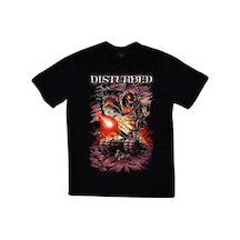 Stoned&Fame Disturbed Baskılı T-shirt SIYAH