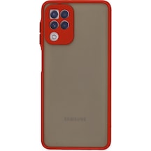 Samsung Galaxy  Uyumlu,  A22 Kılıf Montreal Silikon Kapak - Kırmızı