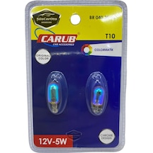 Carub Diadem Ampul Krom Amber Park Ampulü T10 Wy5w 12v Turuncu Işık Colormatik 2'li Takım 00 Şüscaroto Aksesuar