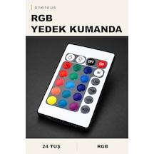 Onerous Rgb Led Yedek Kumanda, 24 Tuş Siyah