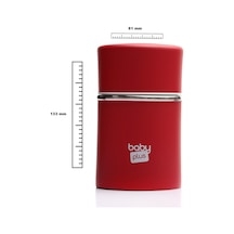 Baby Plus Paslanmaz Çelik Mama Saklama Termosu 260 ML Kırmızı